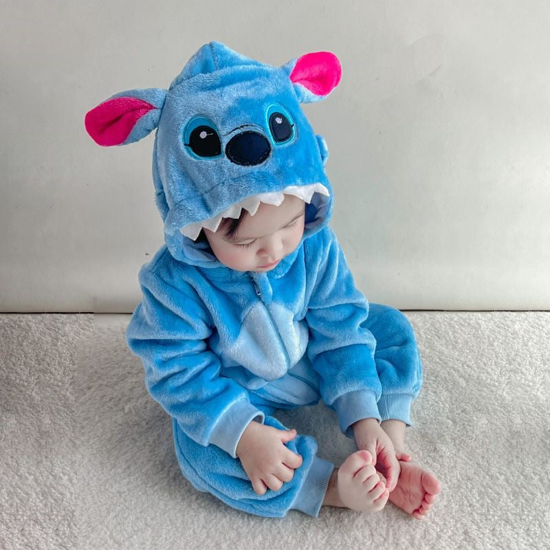 Cozy & Cute Baby Jumpsuit – Adorable Cartoon Look | Perfect for Autumn & Winter Crawling Comfort