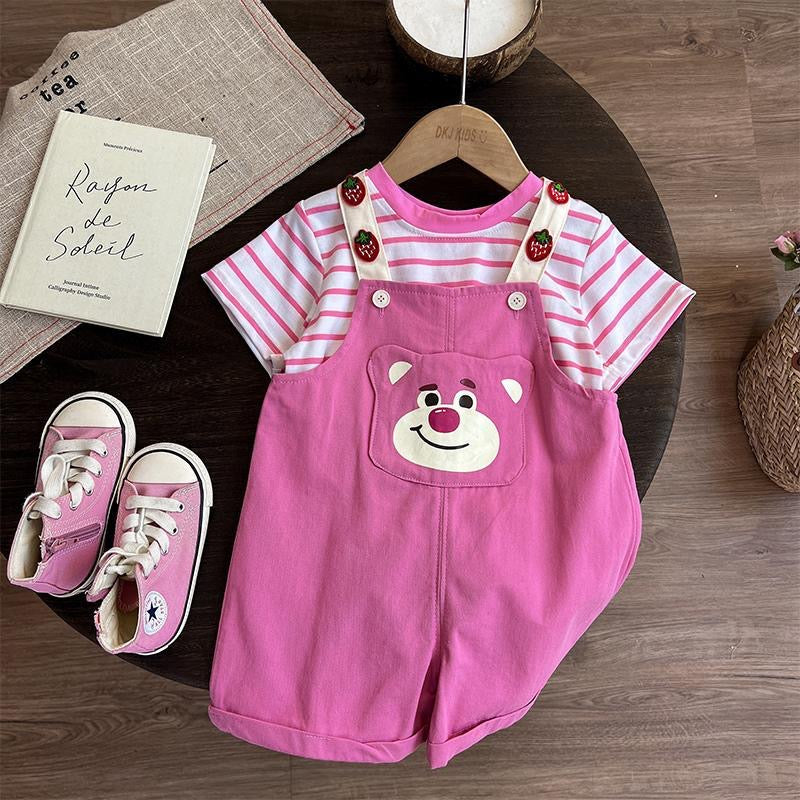 Lotso Pink Bear Outfit | summer fashion, two-piece set