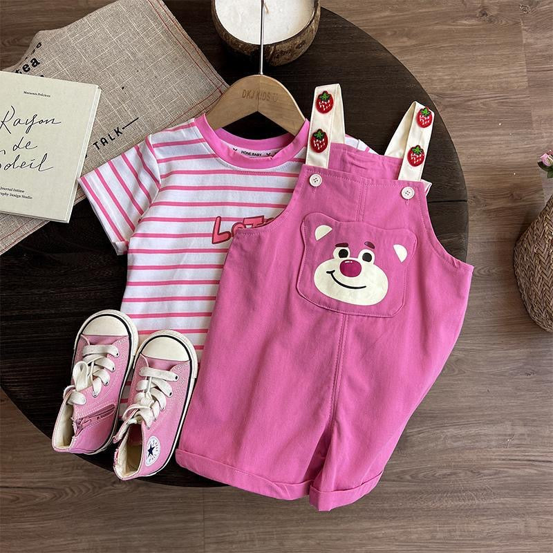 Lotso Pink Bear Outfit | summer fashion, two-piece set