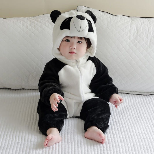 Cozy & Cute Baby Jumpsuit – Adorable Cartoon Look | Perfect for Autumn & Winter Crawling Comfort