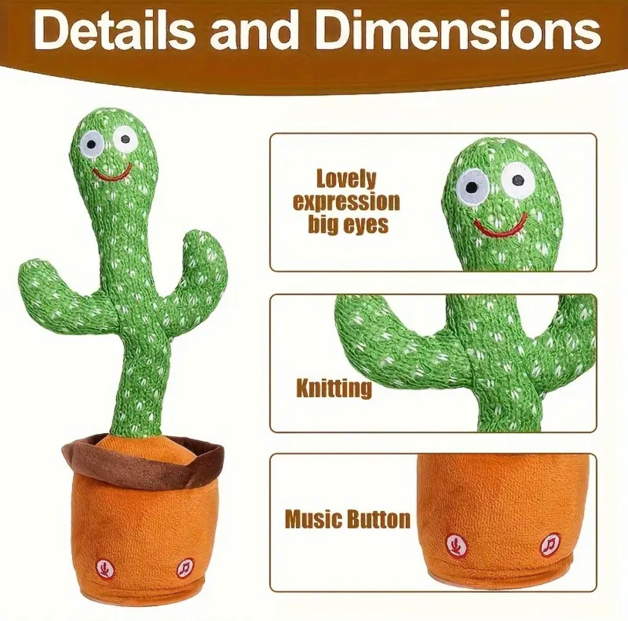 Dance Cactus Talking Toy