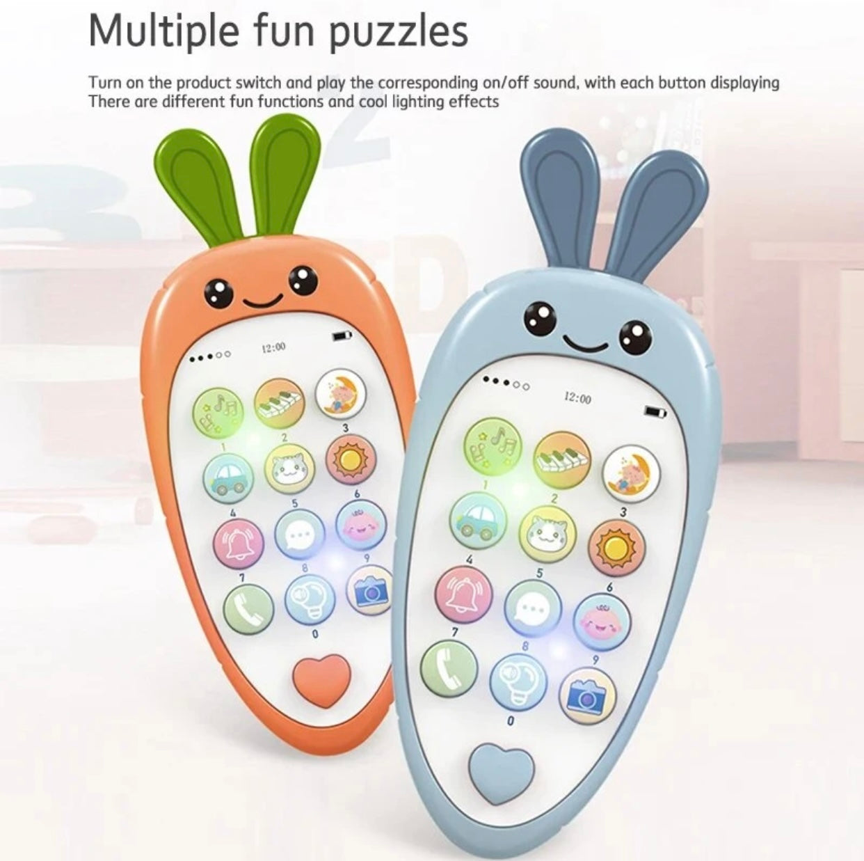 Simulated Intelligent Early Education Music Story Learning Telephone Toy