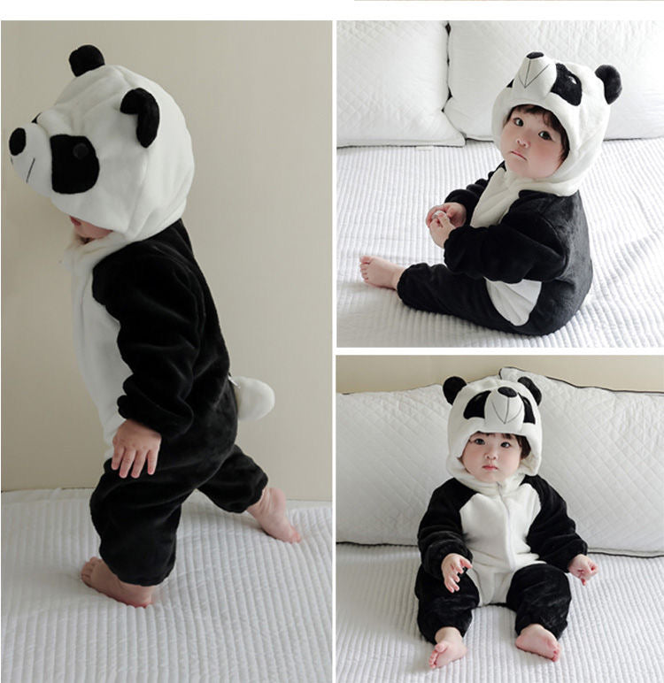 Cozy & Cute Baby Jumpsuit – Adorable Cartoon Look | Perfect for Autumn & Winter Crawling Comfort